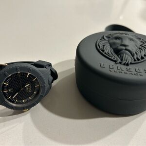 Versus Versace Black Watch with Case